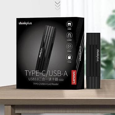 скорый: Карт-ридер Lenovo thinkplus Type‑C/USB‑A (модель C101) Универсальный — 1