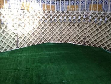 палатка туристическая: Боз үйлөрдү ижаралоо, Каркасы Жыгач, 100 баштан көп, Казан, Идиш-аяк, Полу менен — 20