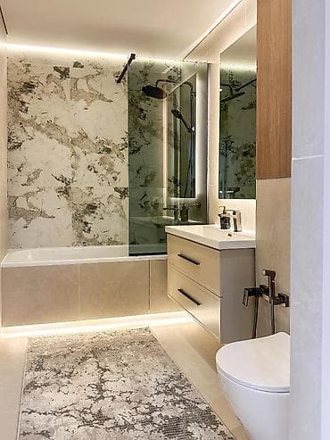 Недвижимость: 2 комнаты, 53 м², Кок-Жар ж/м Элитка, 6 этаж, Дизайнерский ремонт — 7