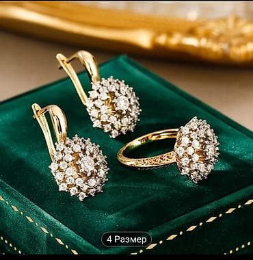 ювелирная бижутерия: Люксовый ювелирный гарнитур из нержавеющей стали, под итальянское — 1