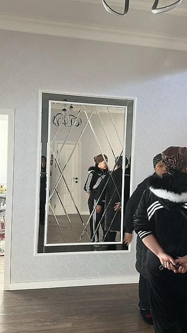тримо зеркало: Зеркальная панель с ромбовидной раскладкой - Размер полотна по — 2