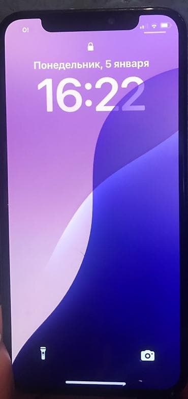 треснул экран: IPhone X, Серебристый — 2