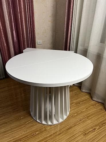 Стол трансформер Для кухни, Раскладной стол, Длина, см: 300 см, цвет - Белый — 1
