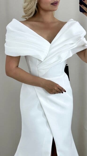 свадебные платья бишкек дордой: 🩵продаю дешево! Шикарное свадебное платье с открытыми плечами и — 7