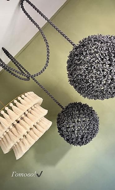 лампа фото: Подвесные светильники ручной работы - Дизайн: арт-объекты из шнура и — 2