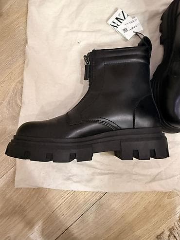 стильные мужские ботинки: Мужские ботинки, 43, Zara, Новый, цвет - Черный, Платная доставка — 2