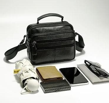 классический барсетка: Барсетка, Материал: Натуральная кожа, Застежка на молнии, Новый — 7