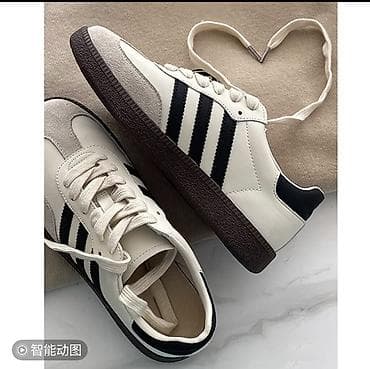 вулкани: Новые Кроссовки в ретро‑стиле, цвет молочный/чёрный. 39р - Верх — 2