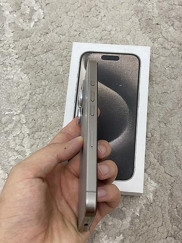 nokia e50: IPhone 15 Pro, Б/у, 128 ГБ, Natural Titanium, Защитное стекло, Коробка, Чехол, 86 % — 5