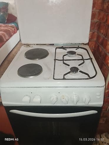 Производство строительных материалов: Комбинированная кухонная плита с духовкой - Варочная поверхность: 2 — 1