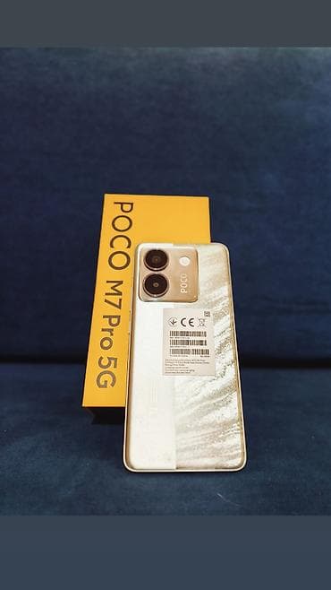 f8 pro: Poco M7 Pro 5G, Б/у, 256 ГБ, цвет - Серебристый, 2 SIM — 1