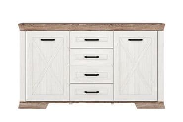 шкафы для ванной комнаты: Комод 2Д 4Я Марсель, Ясень Снежный, БРВ Брест (Беларусь) Красивый — 1