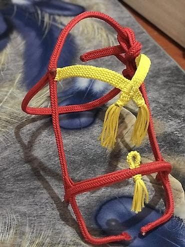 Животные: Амуниция для лошади — верёвочное трензельное недоуздок (rope halter) — 3