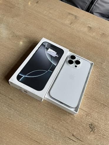 apple pro: IPhone 16 Pro, 128 ГБ, White Titanium, Коробка, 93 % — 2