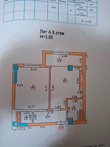 кывартиры: 1 комната, 48 м², Элитка, 9 этаж, Дизайнерский ремонт — 4