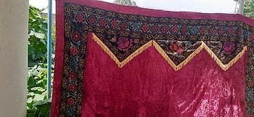 string art: Узуну 4метр туурасы2метрден ашык ортосу бахмал тигилген жиби пула — 1