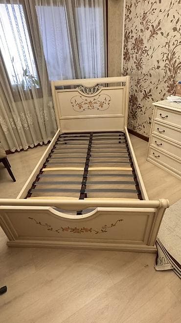 metta samurai: Односпальная кровать, Б/у, С матрасом, длина - 200 см — 2