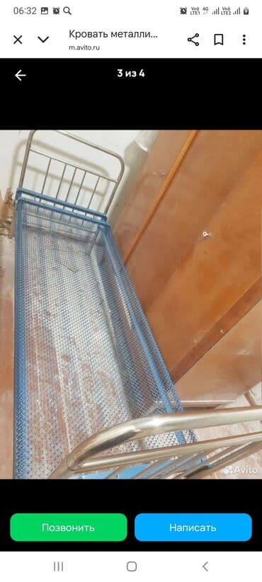 шкафы и шифонеры: Продается в г.Ош: кровать металлическая 1200 с шкаф-сервант цена — 1