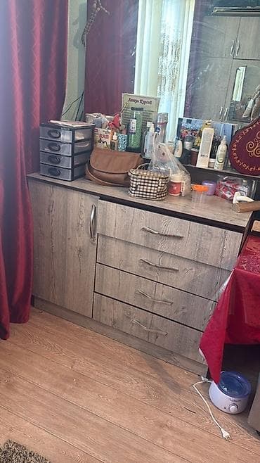 Спальный гарнитур, Шкаф, ДСП, цвет - Серый