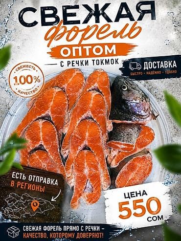 цена мешка муки: Свежая форель оптом - Происхождение: с речки Токмок - Форматы — 1