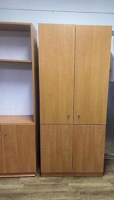 Шкафтар: Кеңсе үчүн шкаф, түсү - Саргыч боз, ЛДСП — 1