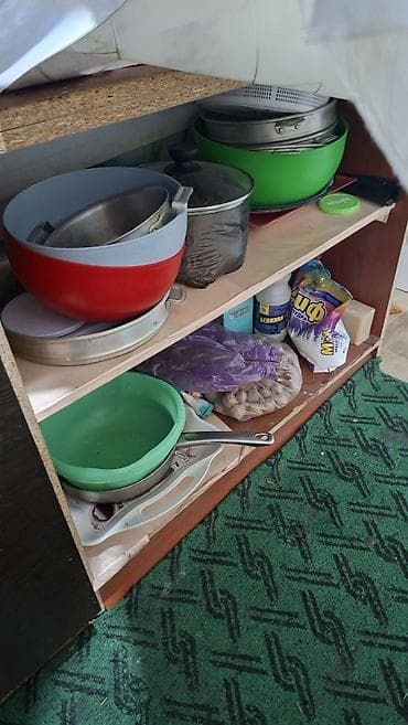 Мебельные гарнитуры: Тумба для кухни, Без мойки, Напольная, ДСП, цвет - Коричневый — 4