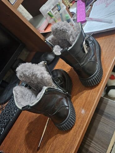 детская обувь на девочку зима: Детские зимние ботинки для девочек, покупали в Лионе - Цвет: черный - — 2