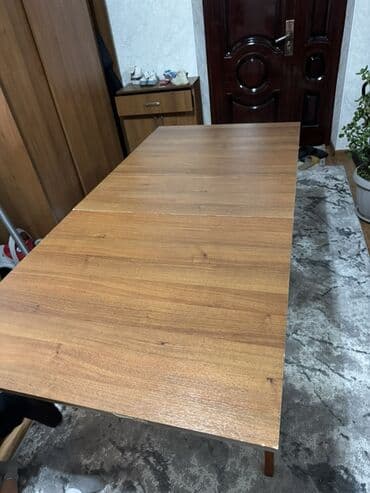 стол стуььями для кухни: Стол трансформер Для кухни, Раскладной стол, цвет - Коричневый — 2