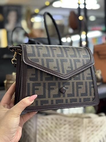 Классические сумки: Классическая сумка, Fendi, Материал: Искусственная кожа, Съёмный ремень, Женские — 3