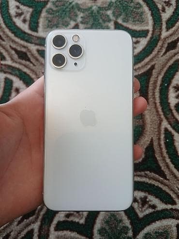 аифон 11 про макс: IPhone 11 Pro, 64 ГБ, Серебристый, 90 % — 1