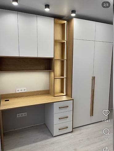 Комплект офисной мебели, Шкаф, ДСП, цвет - Белый