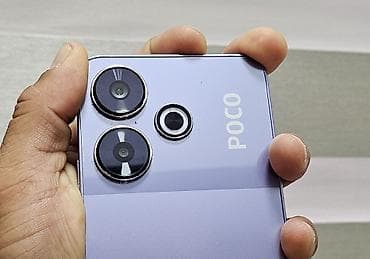led: Poco M6, Б/у, 256 ГБ, цвет - Фиолетовый, 2 SIM — 1