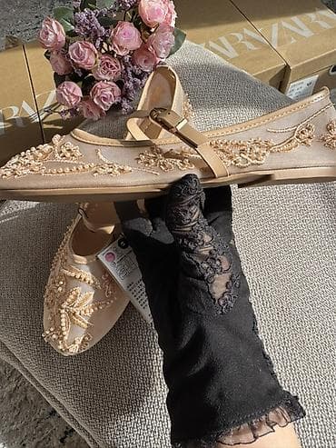 обувь для трекинга: Туфли, 35, 36, 37, Zara, Новый, цвет - Белый, Бесплатная доставка — 5