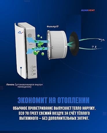 рекуператор цена: Рекуператор приточно-вытяжной AlmaVent Eco 70 - Дышите свежим — 2