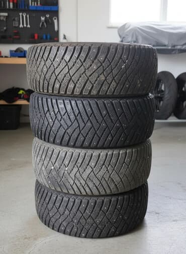 шыны и диски: Только 1 зима ездил почти новый стояли на субару легаси — 2