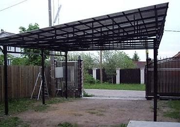 яшик для ключей: Навес, Односкатный, Металл, Профнастил, Новый, Установка — 8