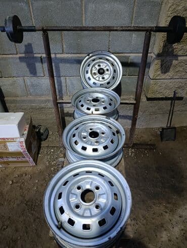 9 5j: Колеса в сборе 155 / 70 / R 13, Лето, Б/у, Комплект, Легковые, Железные, отверстий - 4 — 1