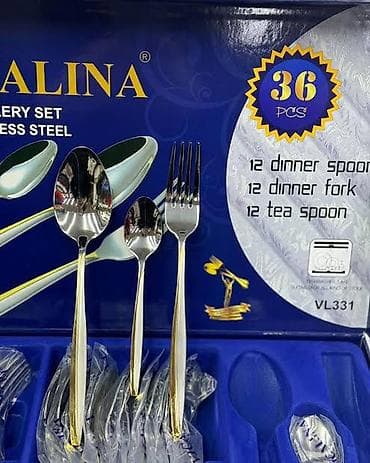 dinner table: Набор столовых приборов Salina, 36 предметов, нержавеющая сталь — 1