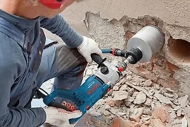 Алмазное сверление, алмазное бурение, сверление отверстий сверление