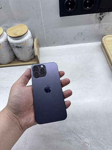 сколько стоит 14 pro: IPhone 14 Pro Max, Б/у, 1 ТБ, Deep Purple, Зарядное устройство, Защитное стекло, Чехол, 70 % — 3