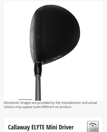 Спорт жана эс алуу: Callaway ELYTE Mini Driver (Graphite) Для гольфа. Компактный драйвер — 4