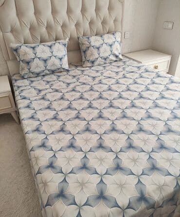 спальние гарнитуры: Комплект постельного 100% хлопок белья с уникальным узором "мрамор" и — 5