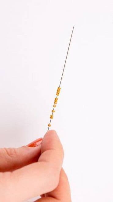 Игла для бисера, длина 5,5см, d 0,5mm - 30 шт - тонкая, гибкая