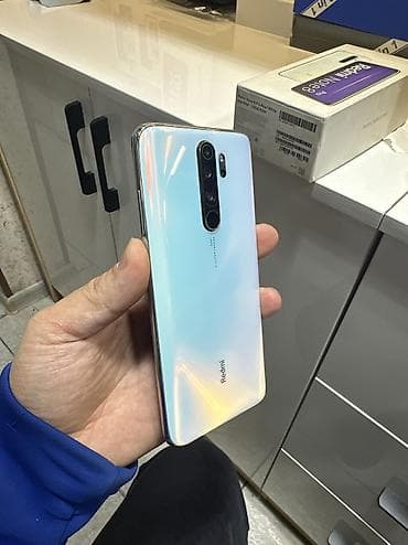 iphone iphone: Redmi, Redmi 8 Pro, Б/у, 128 ГБ, цвет - Белый, 1 SIM, eSIM — 1