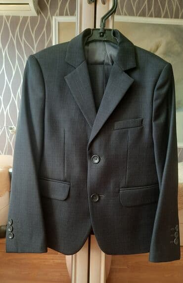 школьные костюмы для мальчиков: Школьная форма, цвет - Серый, Новый — 2