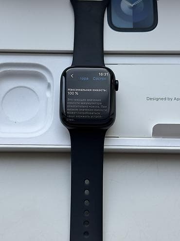 айфон эир: Apple Watch Series 9 45MM Midnight 64GB АКБ 100%, свой, не заменённый — 7