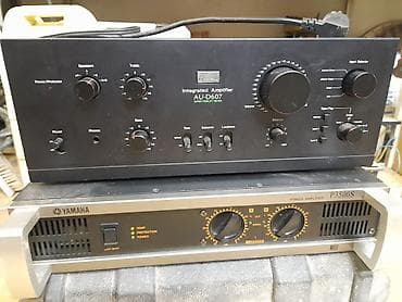 Аудиотехника: Интегрированный усилитель Sansui AU-D607 усилитель мощности Yamaha — 1