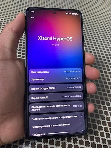 gt u2 pro: Poco M7 Pro 5G, Б/у, 256 ГБ, цвет - Черный, 2 SIM — 5