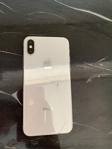 телефон бишкек бу: IPhone X, Колдонулган, 64 ГБ, Ак, Каптама, 100 % — 1
