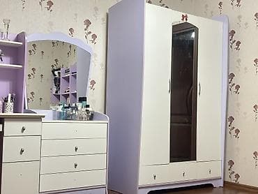 тумбы комоды бу: Детская гарнитура, Б/у, Для девочки, ДСП, цвет - Фиолетовый, Самовывоз — 6